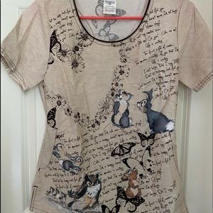 Disney Bambi Characters scrub top